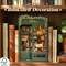 Book Nook Kit - DIY Miniature House Kit for Adults, Teens and Beginners, Dollhouse Booknook Library Tiny House Bookshelf Decor 3D Wooden Puzzle, Gifts for Family, Friends (Owl Bookstore)